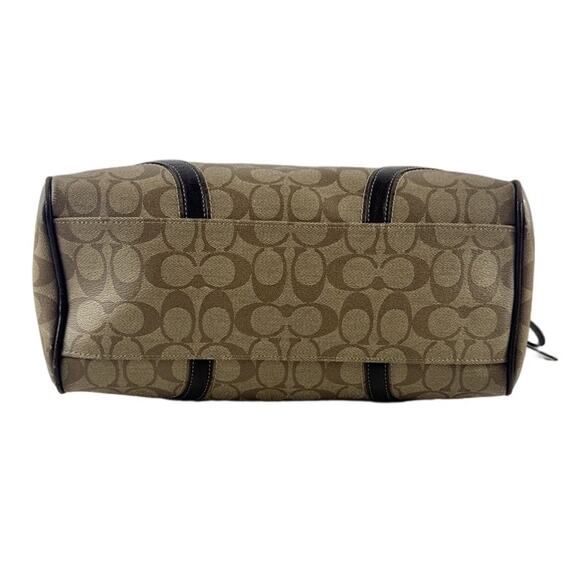 COACH-F18918-PEYTON-SATCHEL KHAKI/MAHOGANY - Picture 6 of 9